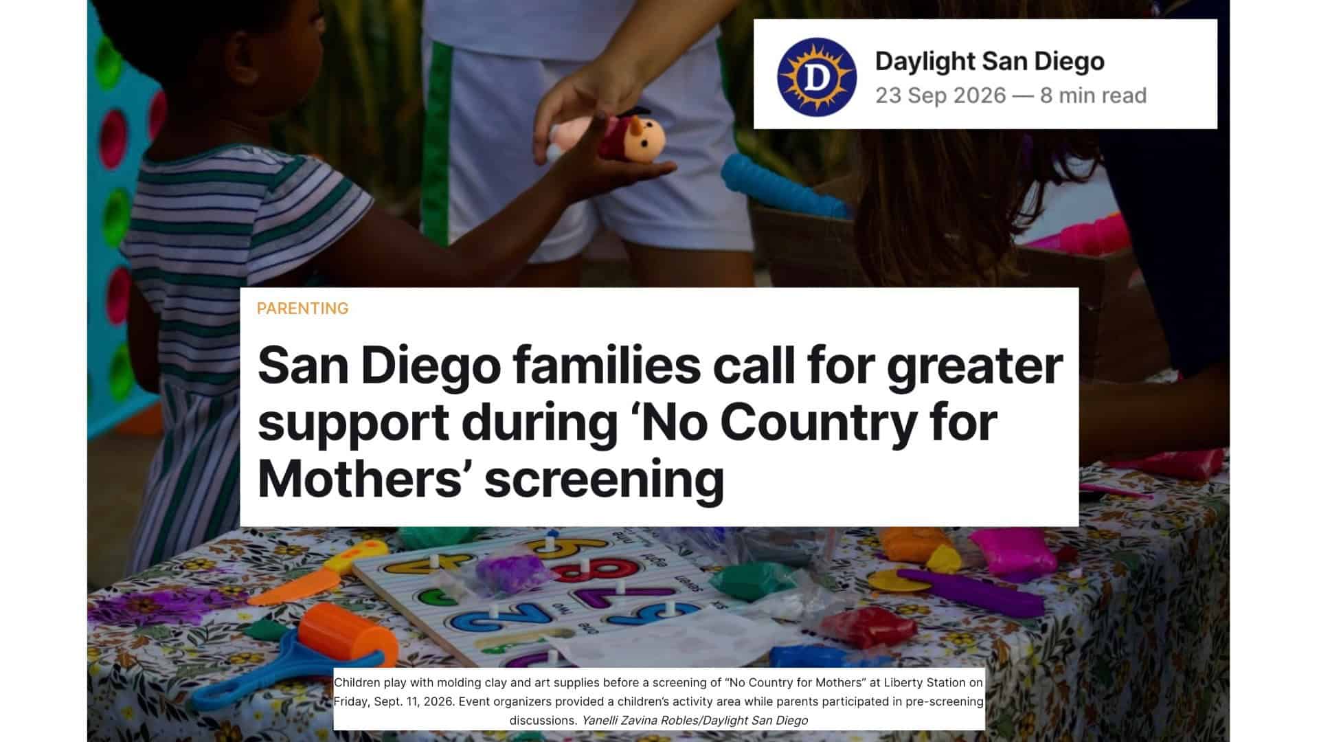 San Diego families call for greater support during ‘No Country for Mothers’ screening